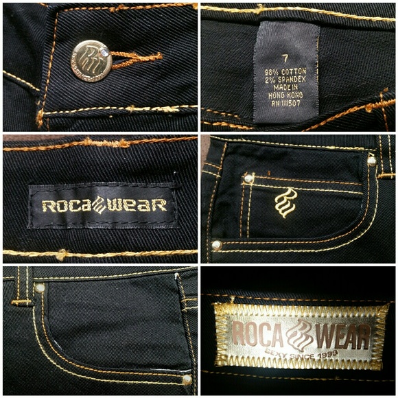 Rocawear Pants - ROCAWEAR Midnight Black Bermudas size 7 NWOT short